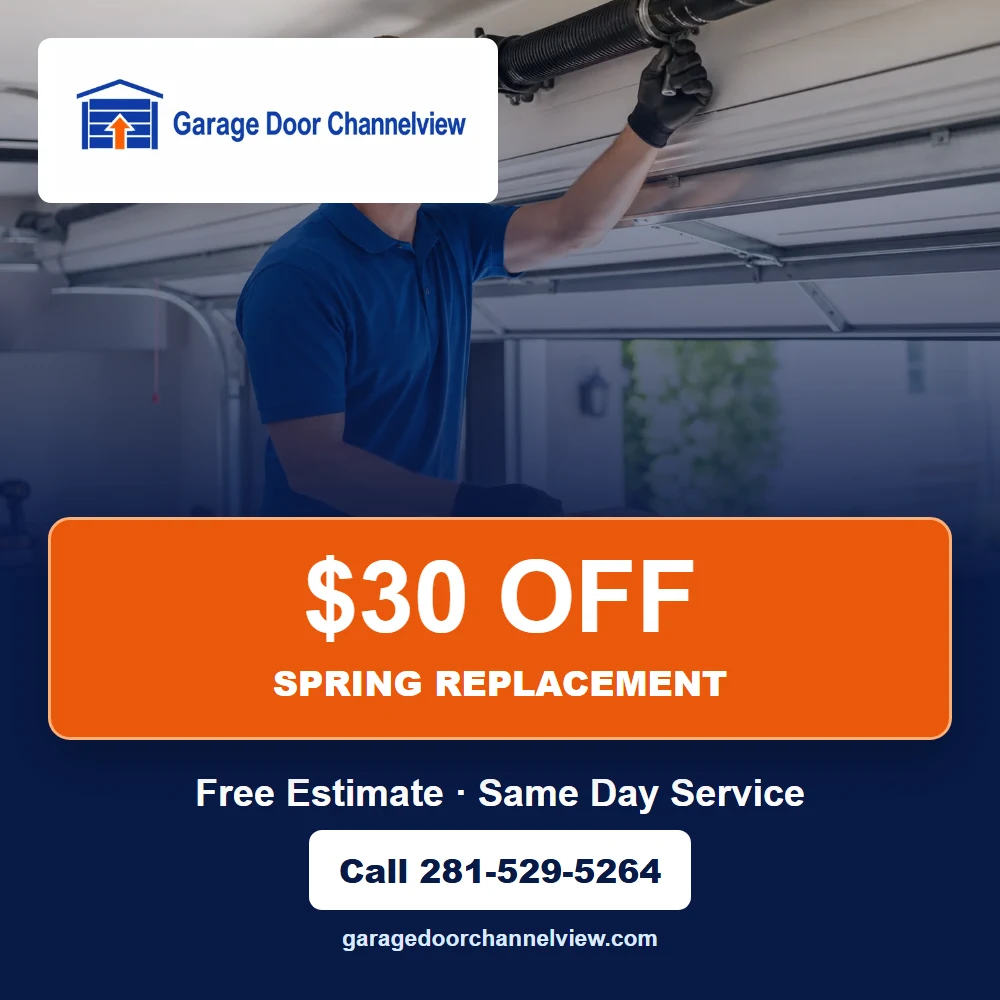 Garage Door Channelview service offers Garage door repair coupon for Garage Door Channelview