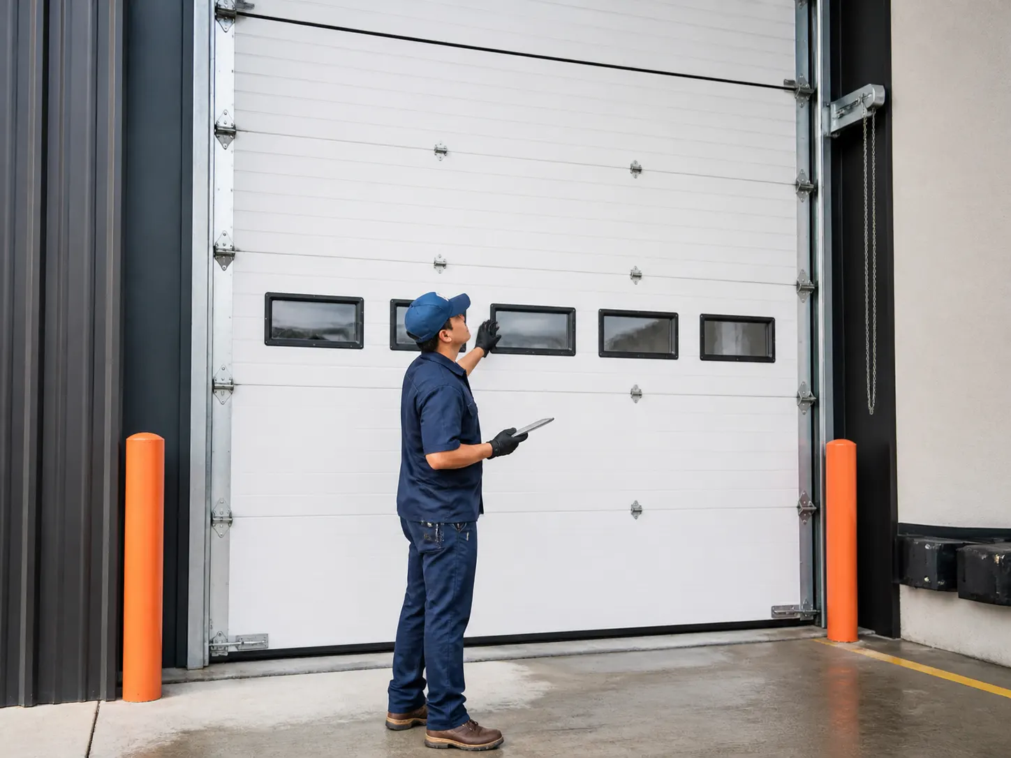 Commercial overhead door service Commercial garage door inspection in Channelview
